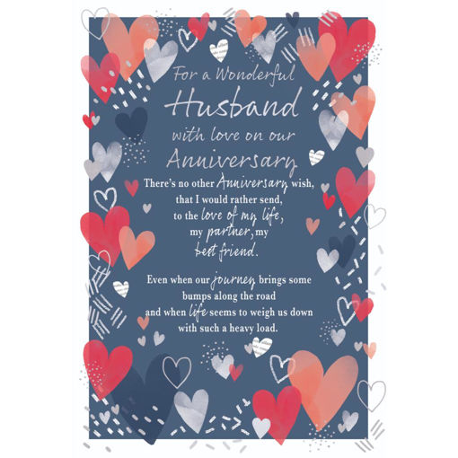 Picture of WONDERFUL HUSBAND ANNIVERSARY CARD